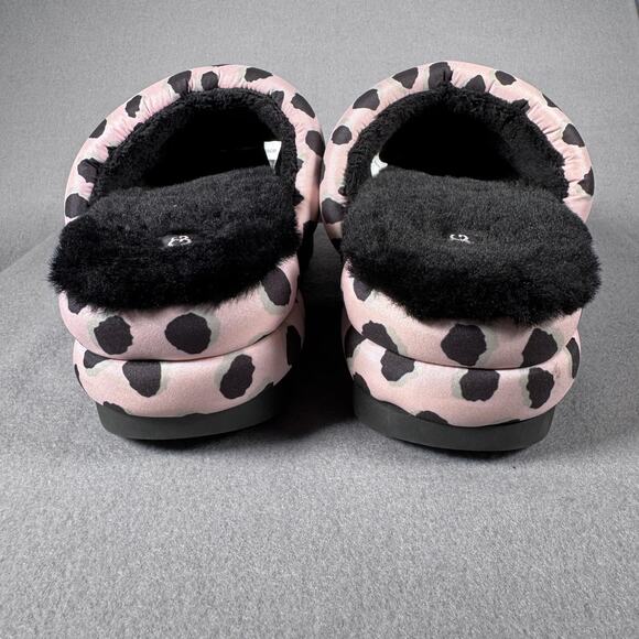 UGG Oh Yeah Slide Leopard Pink Black Shearling SandalsFur Lined‎ Womens Shoes 10 - Picture 7 of 12